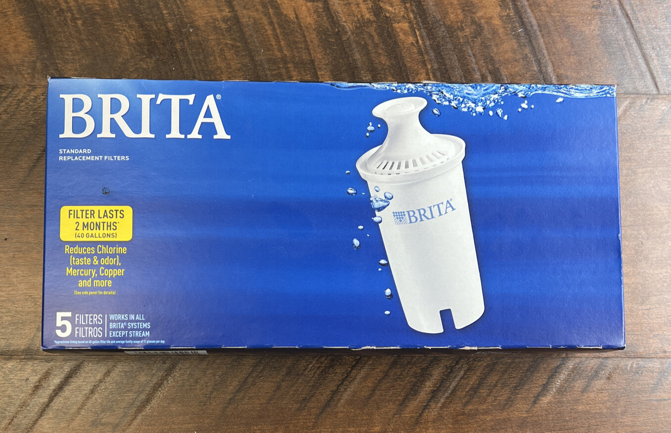 💧5Pack Brita Water Filters Standard Replacement for Pitchers