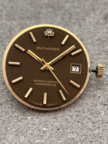 #1590 ORIGINAL BUCHERER AUTOMATIC ETA 2622 MOVEMENT RUNS WORKING - Picture 2 of 8