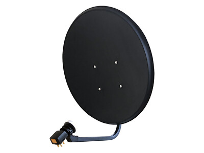 Digitale 4K HD Sat Anlage 80cm Schuessel Spiegel Antenne inkl. LNB