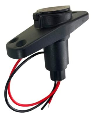 Pactrade Marine Boat 2-Prong Nylon Navigation Stern Light Pole Base Black Cover 