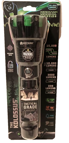 Linterna Táctica Recargable Kodiak Kolossus De 15000 Lúmenes | Meses
