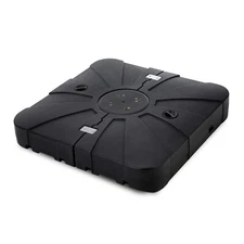 Home Zone Living 220lbs Pre-assembled 34" Square 2-PCS Umbrella Base with Wheels