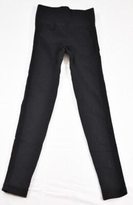 women's Unbranded activewear legging size small black elastic waistband 