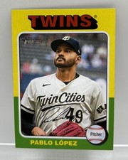 2024 Topps Heritage #26 Pablo Lopez SP Minnesota Twins