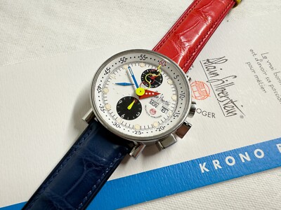 Alain Silberstein Krono Bauhaus Automatic Chronograph Watch - SERVICED!