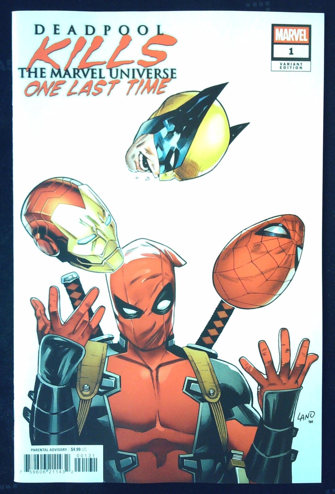 DEADPOOL KILLS MARVEL UNIVERSE ONE LAST TIME (2025) #1 Land Variant New Bagged
