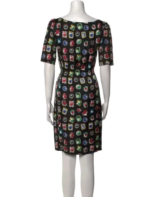 Moschino Gemma Nero Abito Gioiellato UK 6 8Blair Waldorf Gossip Ragazza Taglia S