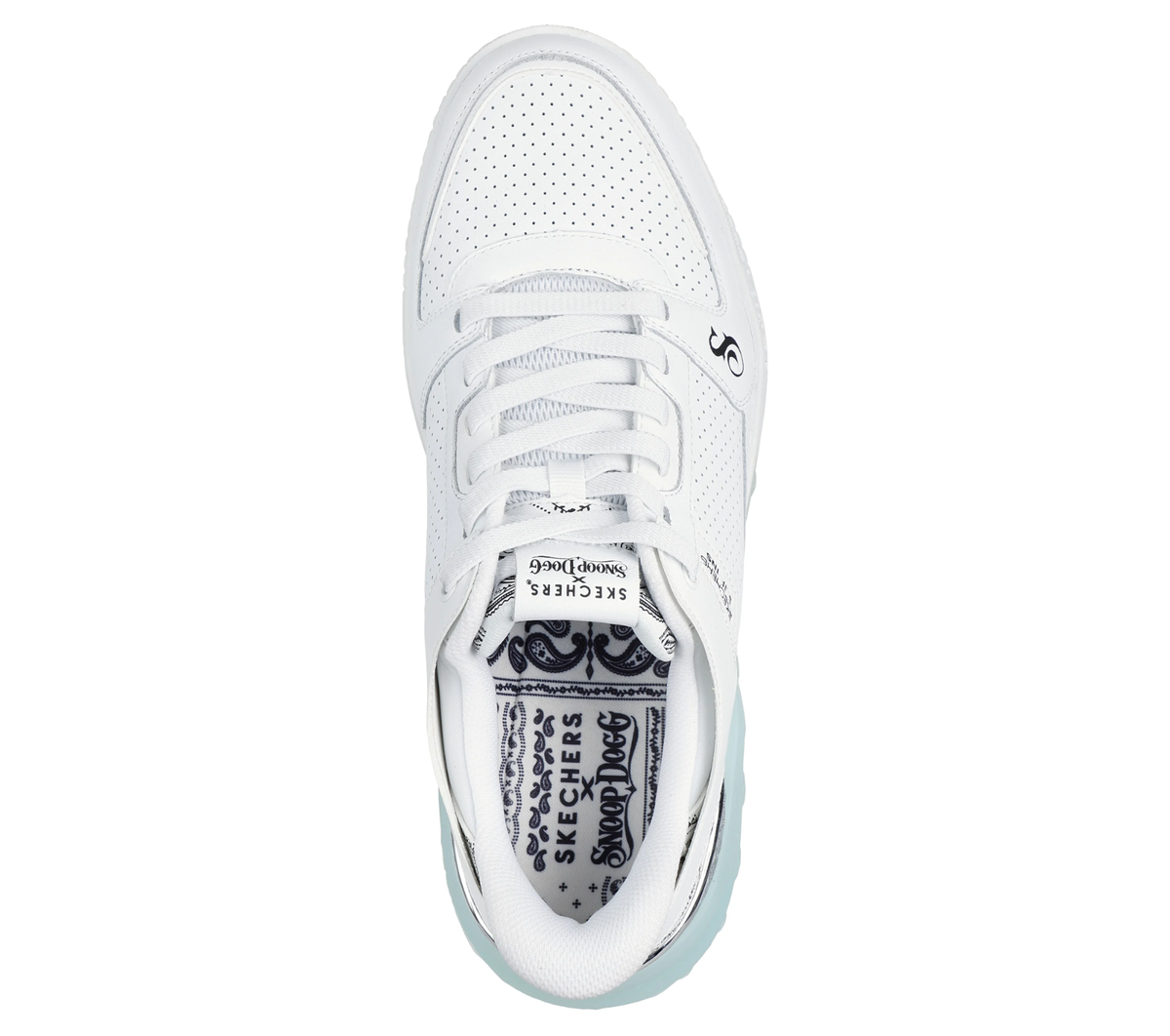 SKECHERS Snoop Dogg Sizzle Slip-ins White Sneaker Men's sizes 7-14