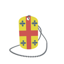 Dog Tag Flag Lint Belgium Dog Tag Aluminium 30 x 50mm