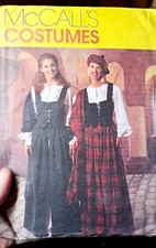 Uncut McCall's 2938 Sewing Pattern Scottish Costumes Celtic Style 6-10