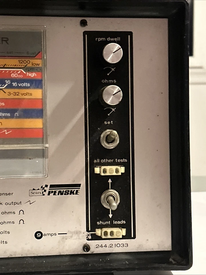 Analizador automático vintage Sears Penske / manual. Años 60/70 + ¡ENVÍO GRATUITO!!!! Foto 3 de 4