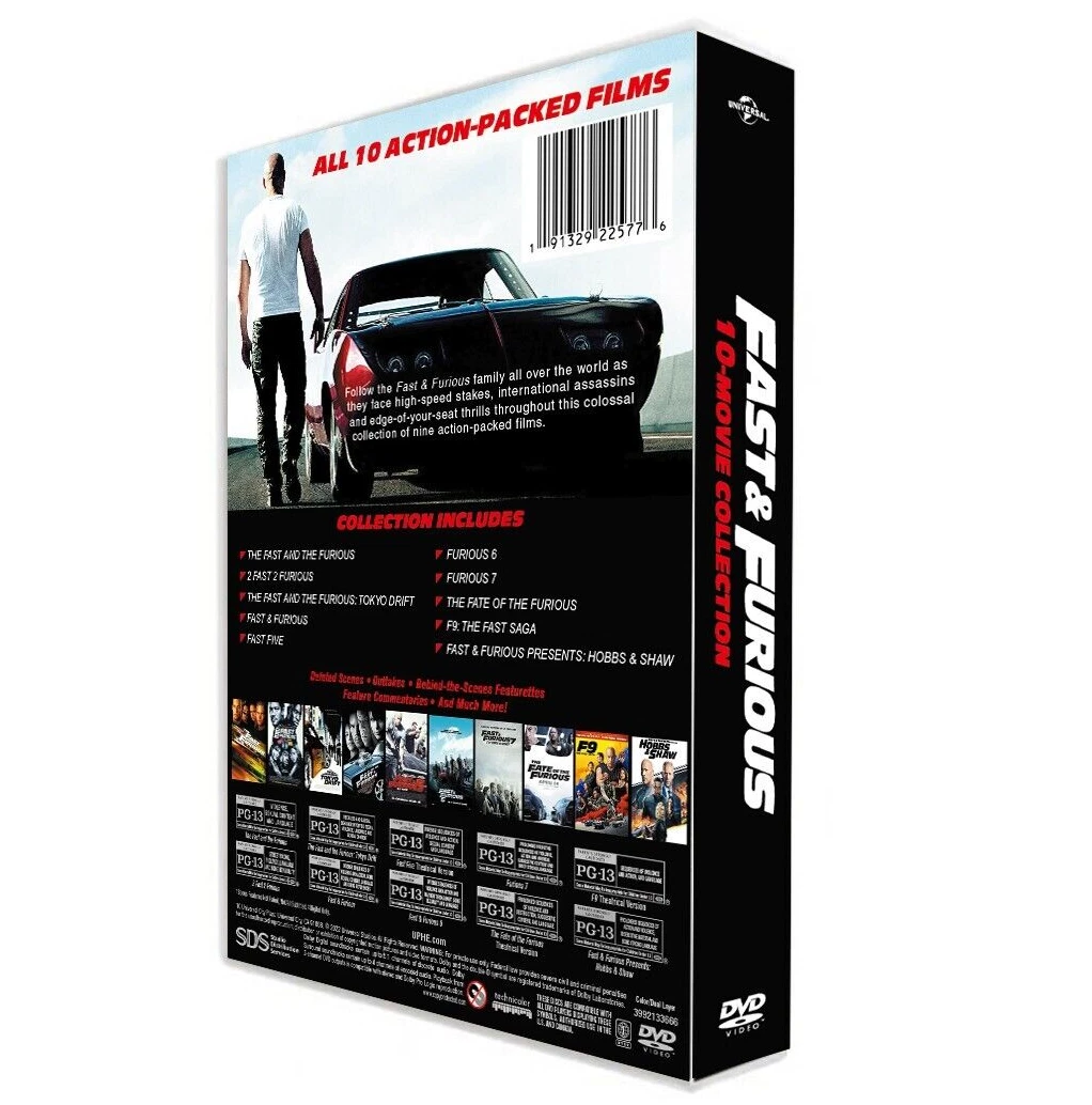 Fast & Furious 10-Movie Collection [DVD] 