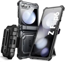 i-Blason Armorbox For Galaxy Z Flip 6 (2024) Full-Body Case Builtin Screen/Stand