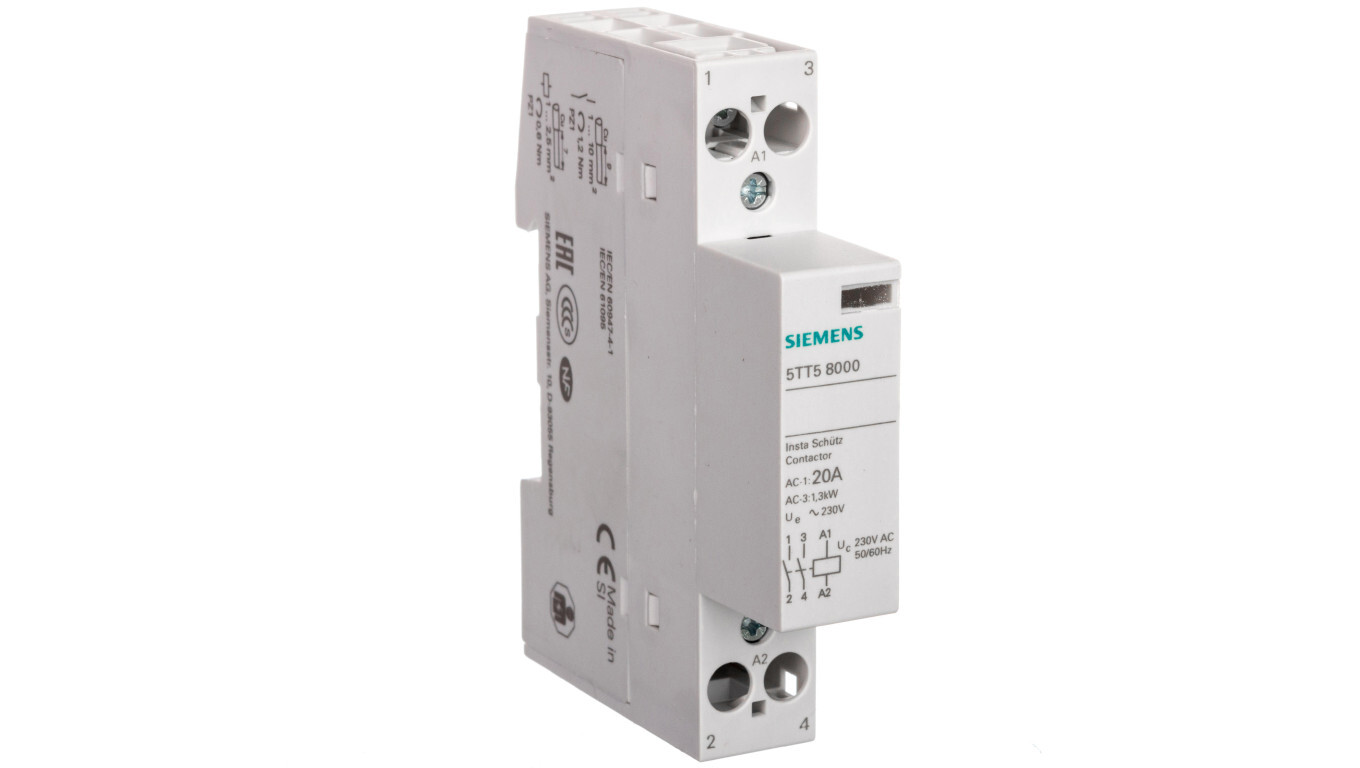 Modular contactor 20A 2NO 0R 230V AC 5TT5800-0 /T2UK
