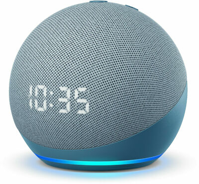 All-new Amazon Echo Dot 4th Gen Smart Speaker with Clock and Alexa Twilight Blue