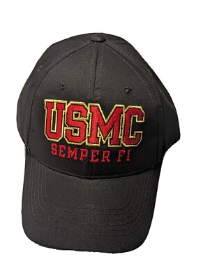 United States Marine USMC MilitaryCap Black Official Licensed Product USMC6 OSFM