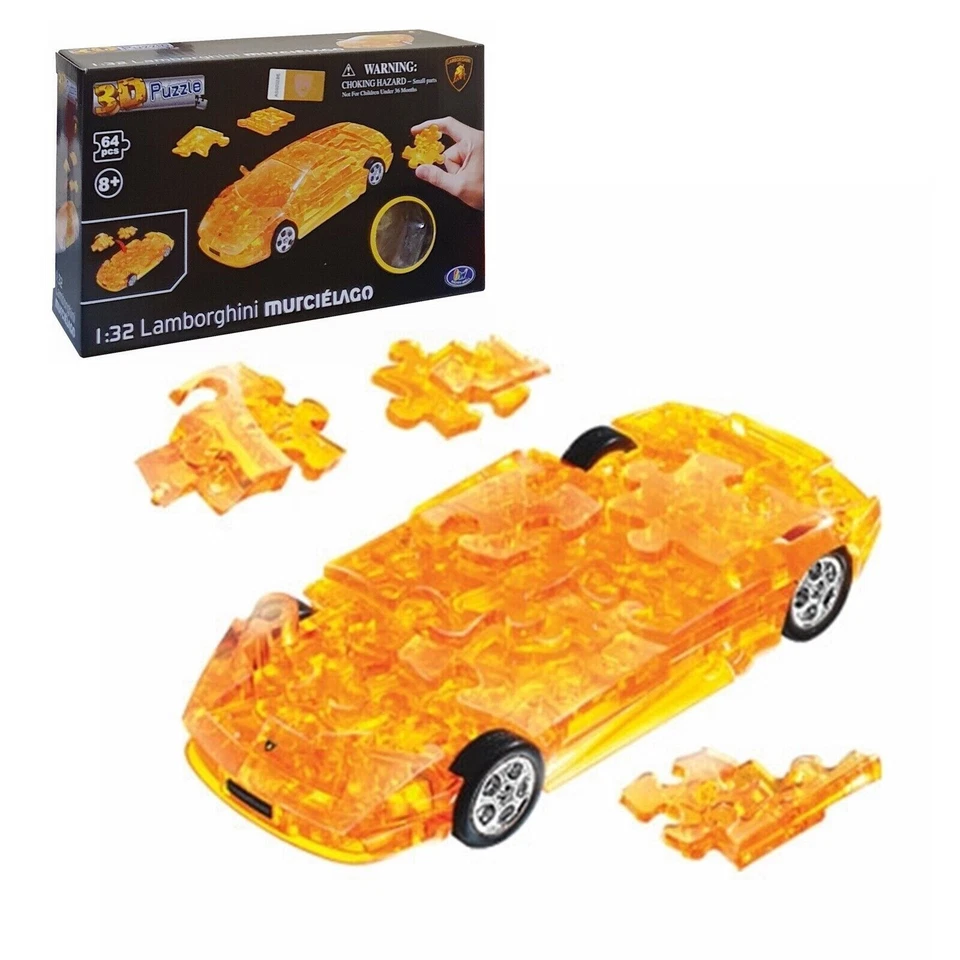 Rompecabezas 3D 1:32 LAMBORGHINI MURCIELAGO Plástico Translúcido Modelo Coche Divertido Foto 2 de 4