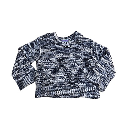KIMCHI BLUE Knit Pullover Sweater Women's SMALL Crew Neck Loose Sleeve Cuff