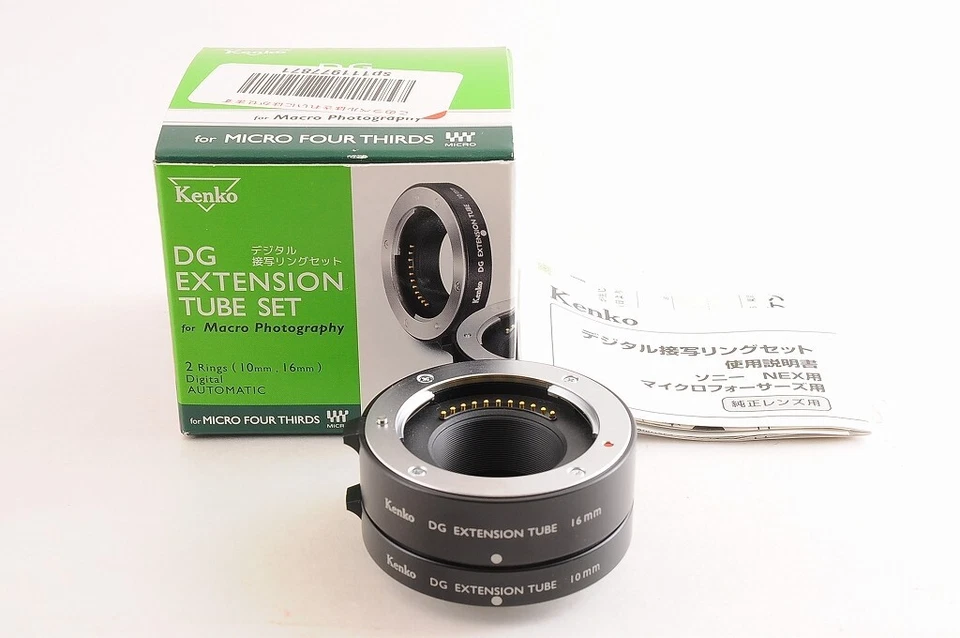 Kenko DG Extension Tube Set 10mm 16mm Micro Four Thirds MFT Mount TOP MINT Japan - Image 2 of 4