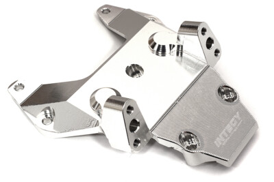 FR] INTEGY Silver Billet Machined Front Bulkhead Upgrade for Traxxas 1