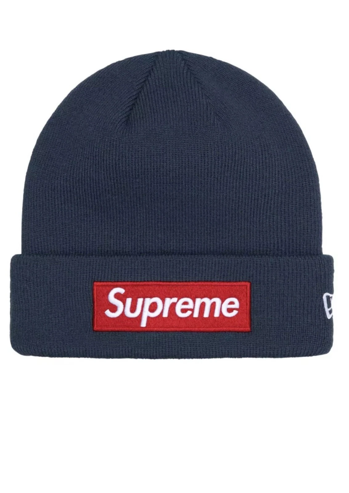 Bonnet Supreme New Era Box Logo, bleu marine, FW24