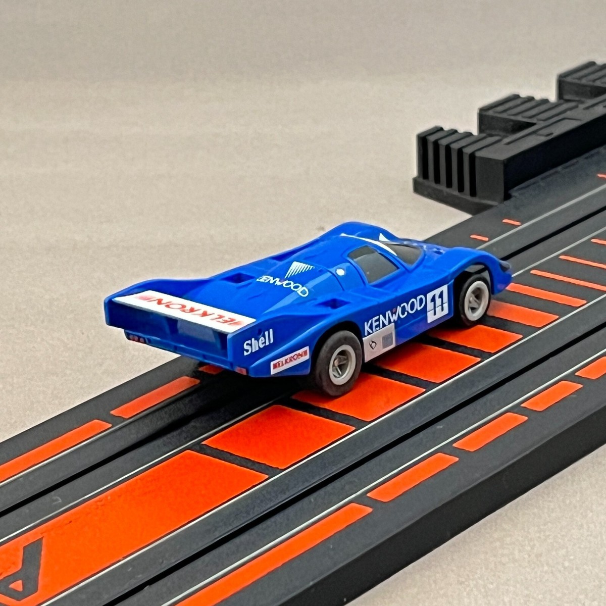 AFX Porsche 956 Kenwood Blue 0032 Turbo HO Slot Car Tomy