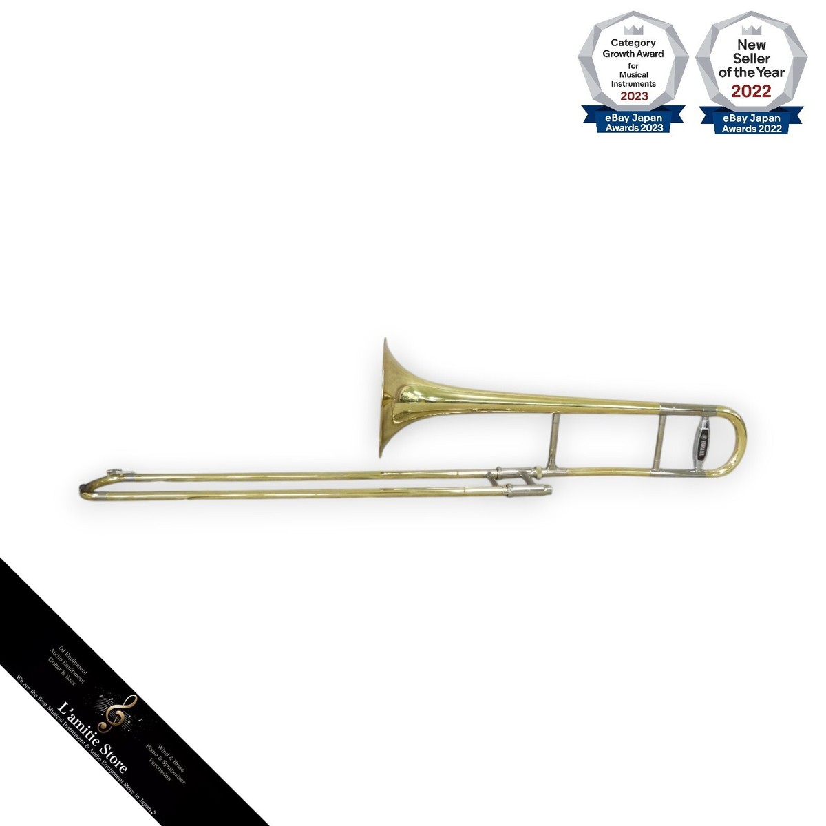 YAMAHA YSL-645 Tenor Trombone Japan YSL645 Hard Case Yellow YAMAHA YSL-645 Tenor Trombone Japan YSL645 Hard Case Yellow