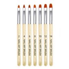 7 X Acrylic Nail Art Brush Pen UV Gel Painting Drawing Liner Polish Brushes