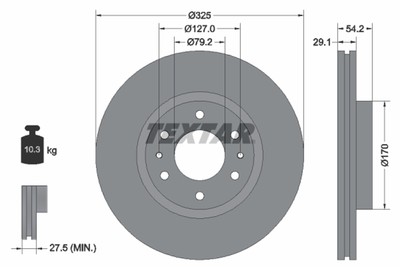 BREMSSCHEIBE SAAB P. 9-7X 4.2/5.3 12.05-