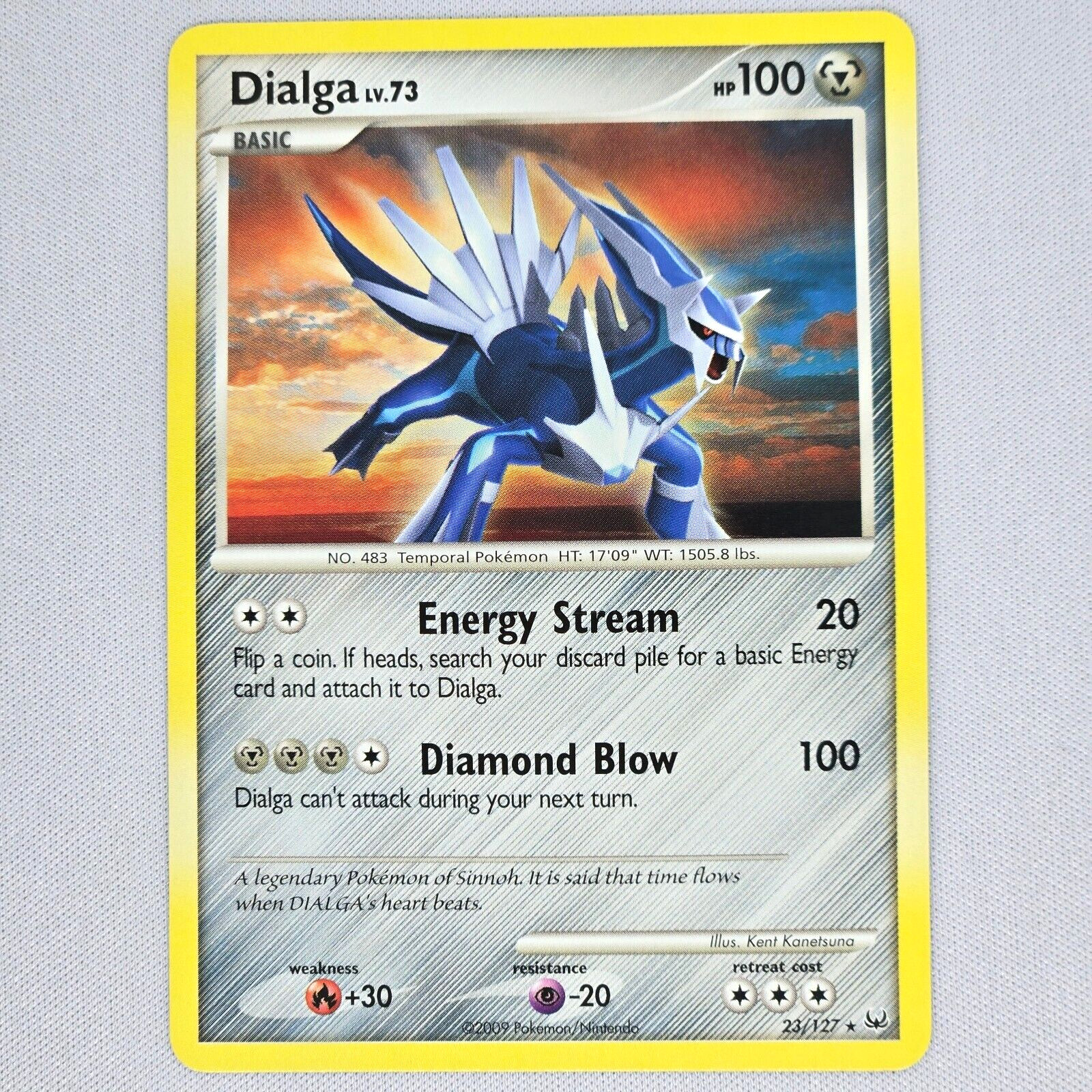 Dialga 23/127 Platinum Regular Rare Pokemon Card TCG English LP