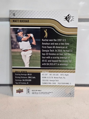 2012 Upper Deck SP Golf Retail #1-80 Base + Rookie Ext Ser & Sapphire Parallels - Picture 23 of 141