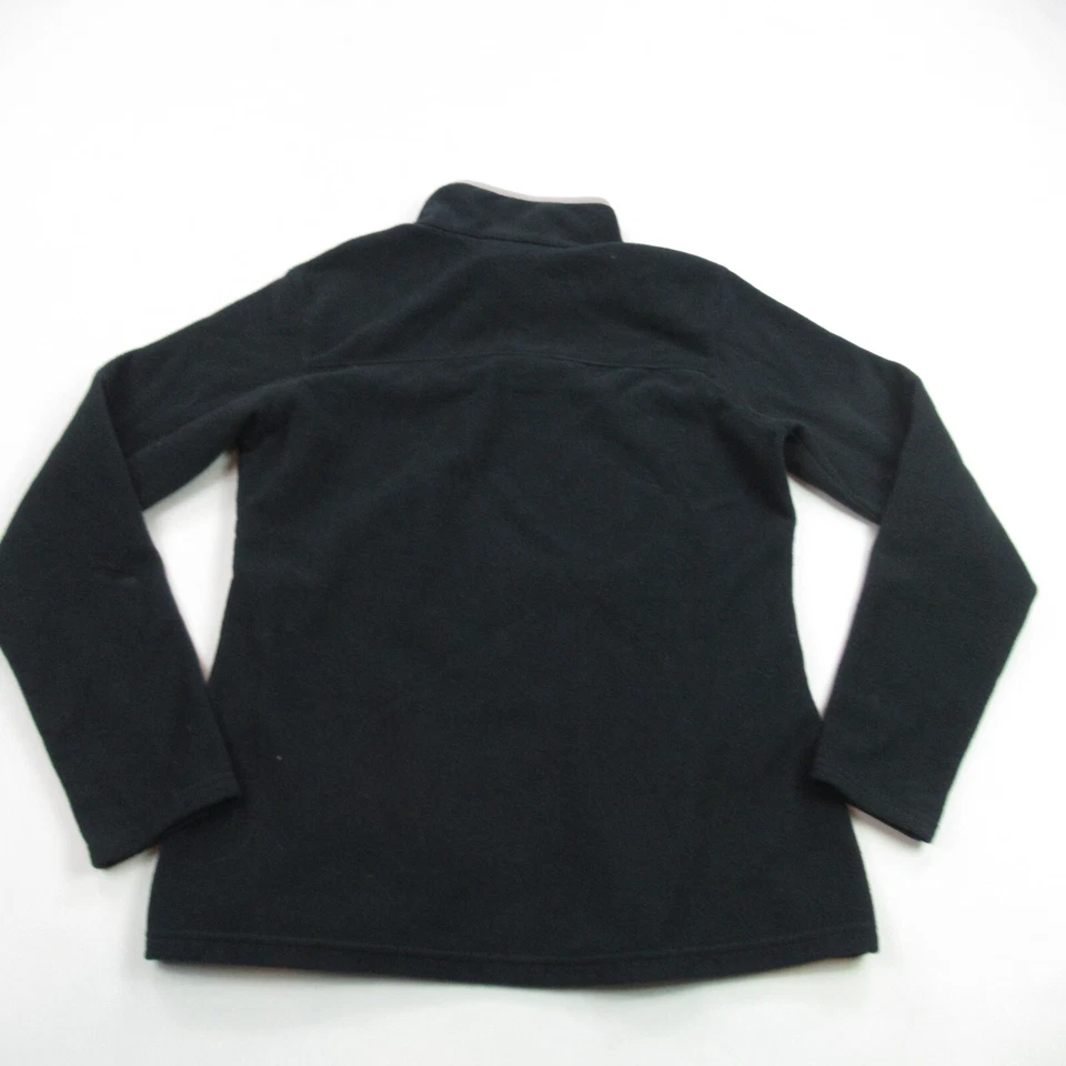 Suéter Columbia Pullover Mujer Mediano Manga Larga Negro Informal 1/4 Cremallera Exterior Foto 3 de 4