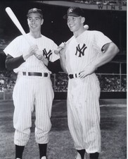joe dimaggio and mickey mantle 1 8x10 photo 2 4x6 photos new york yankees