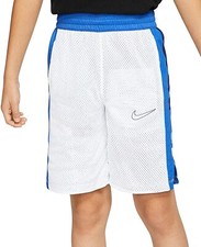 Nike Boys Elite Reversible Basketball Shorts Size L Blue White
