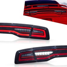 Full Led Taillights For 2011-2014 Dodge Charger Drl Wsequential Turn Signal Set