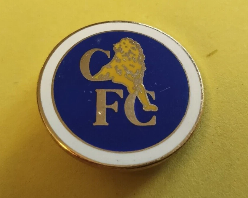 Vintage Chelsea FC Enamel Football Pin Badge 'Chelsea Old