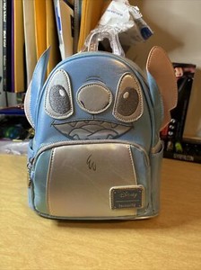 disney100 platinum stitch cosplay mini backpack Disney 100 Platinum Stitch Loungefly