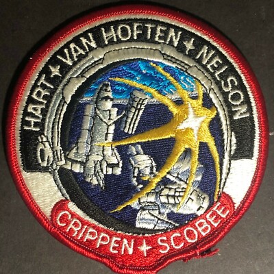 Vintage NASA Space Shuttle STS-41-C (STS-13) Embroidered Patch 4''