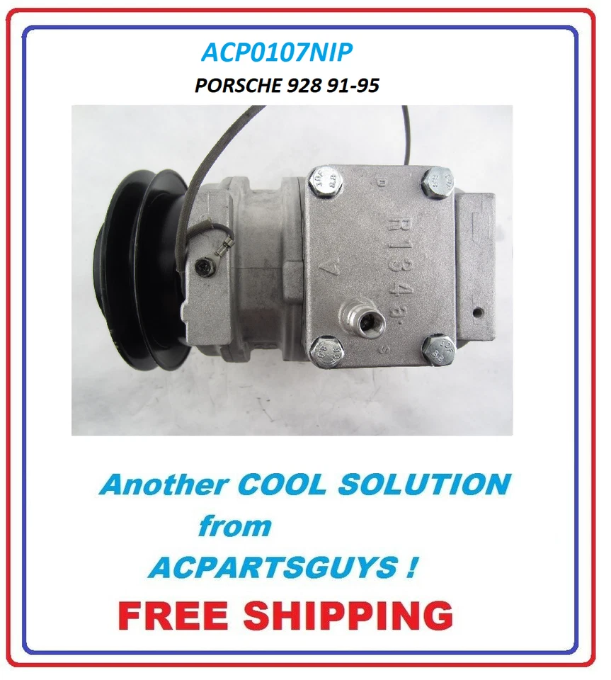Nuevo compresor de aire acondicionado OEM DENSO 10PA20C PORSCHE 928 91-95 928126113AX 928126113X Foto 2 de 3
