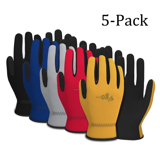 Vgo Artificial Leather Work Gloves 5 Pairs 5 Color Size M L Xl Ebay