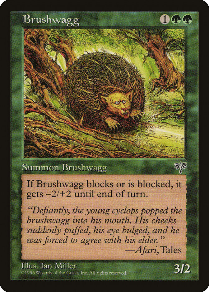 Magic the Gathering (mtg): MIR: Brushwagg - Rare | eBay