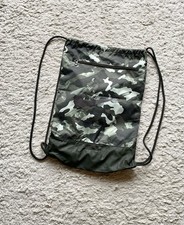 NIKE Turnbeutel Tasche Hipster Lack Rucksack Beutel Sporttasche Leder Khaki Blau