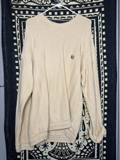 CHAPS Ralph Lauren Men's Long Sleeve Cable Knit Sweater Ivory Off White Sz XL