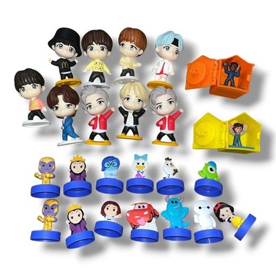Huge McDonald's Happy Meal Toy Lot - BTS BT21 TinyTAN, Disney 100, & More