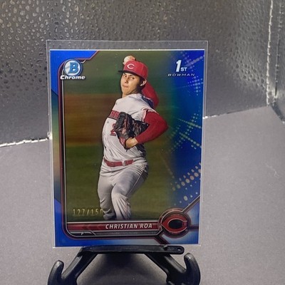 2022 Bowman Chrome Christian Roa 1st Bowman Blue Refractor #127/150