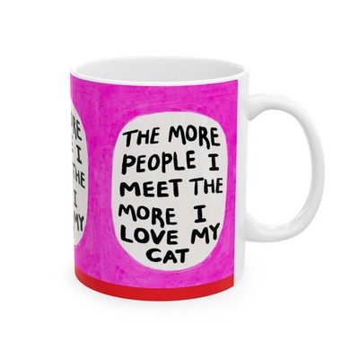 Love Your Pets Mug 11oz Ceramic Coffee Cup Cat & Dog Tribute Gift
