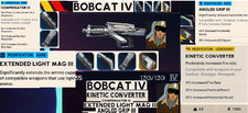ARC RAIDERS -BOBCAT IV & KENETIC CONVERTER & EXTENDEDMAGIII & COMPIII & GRIPIII