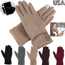 Women Touch Screen Gloves Phone Texting Glove Thermal Fleece Lined Winter Gloves