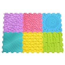 6 St&uuml;ck sensorische Puzzlematte weich sensorische Bodenmatte sensorisch