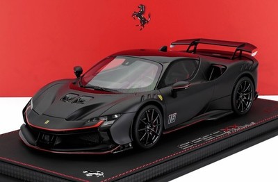 BBR-Models 1/18 Ferrari SF90 XX Stradale N 16 2024 Matt Black Blue P18237Cl-Vet